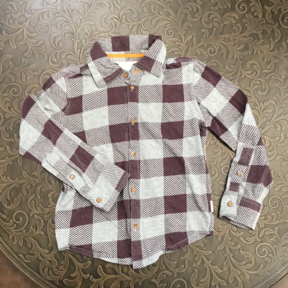 Burts Bees Baby Organic Cotton Button Down Shirt - Picture 1 of 6